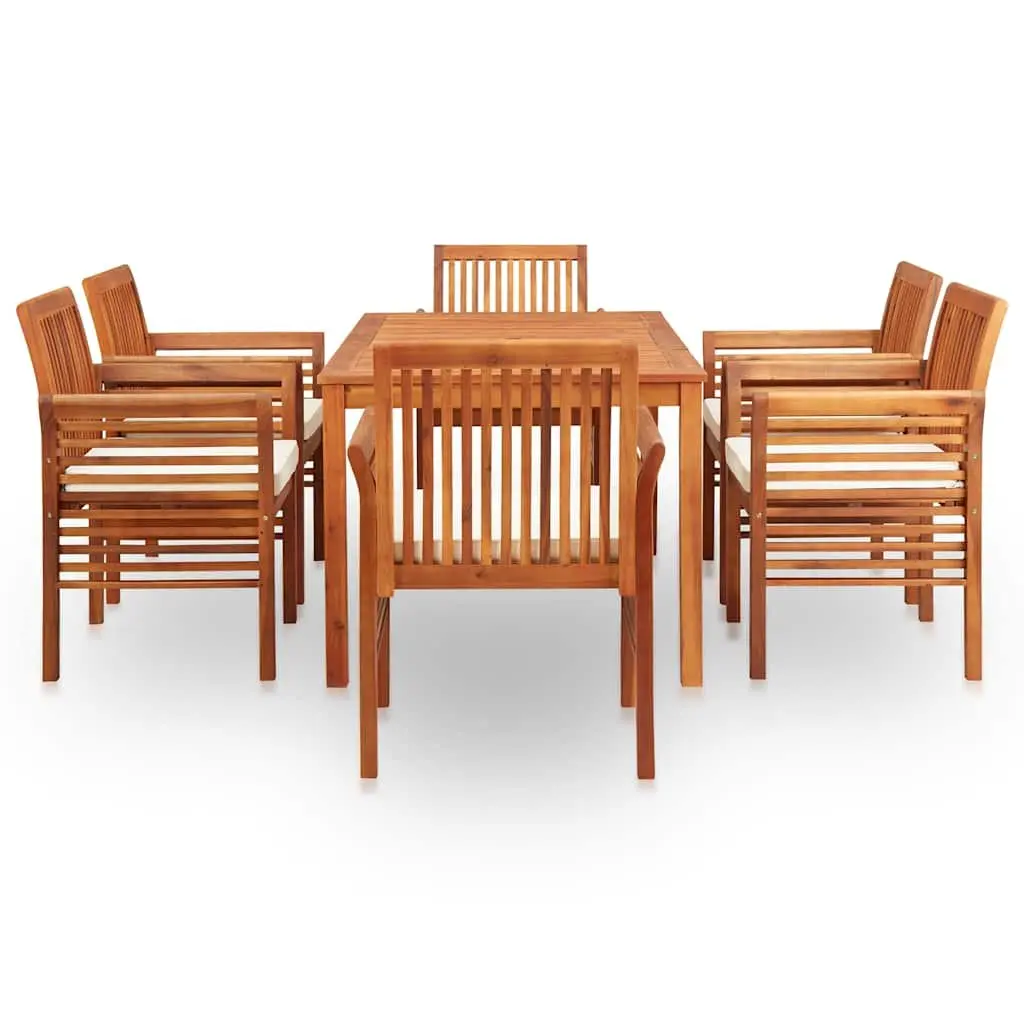 7 Piece Outdoor Dining Set in Brown
