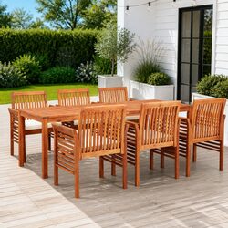 Specifications of 7 Piece Outdoor Dining Set: Acacia Wood