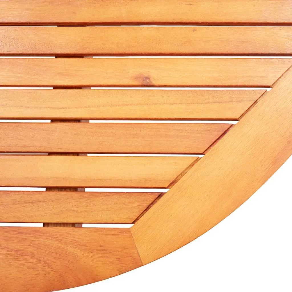 9 Piece Outdoor Dining Set Solid Eucalyptus Wood Textilene Foldable Garden Patio