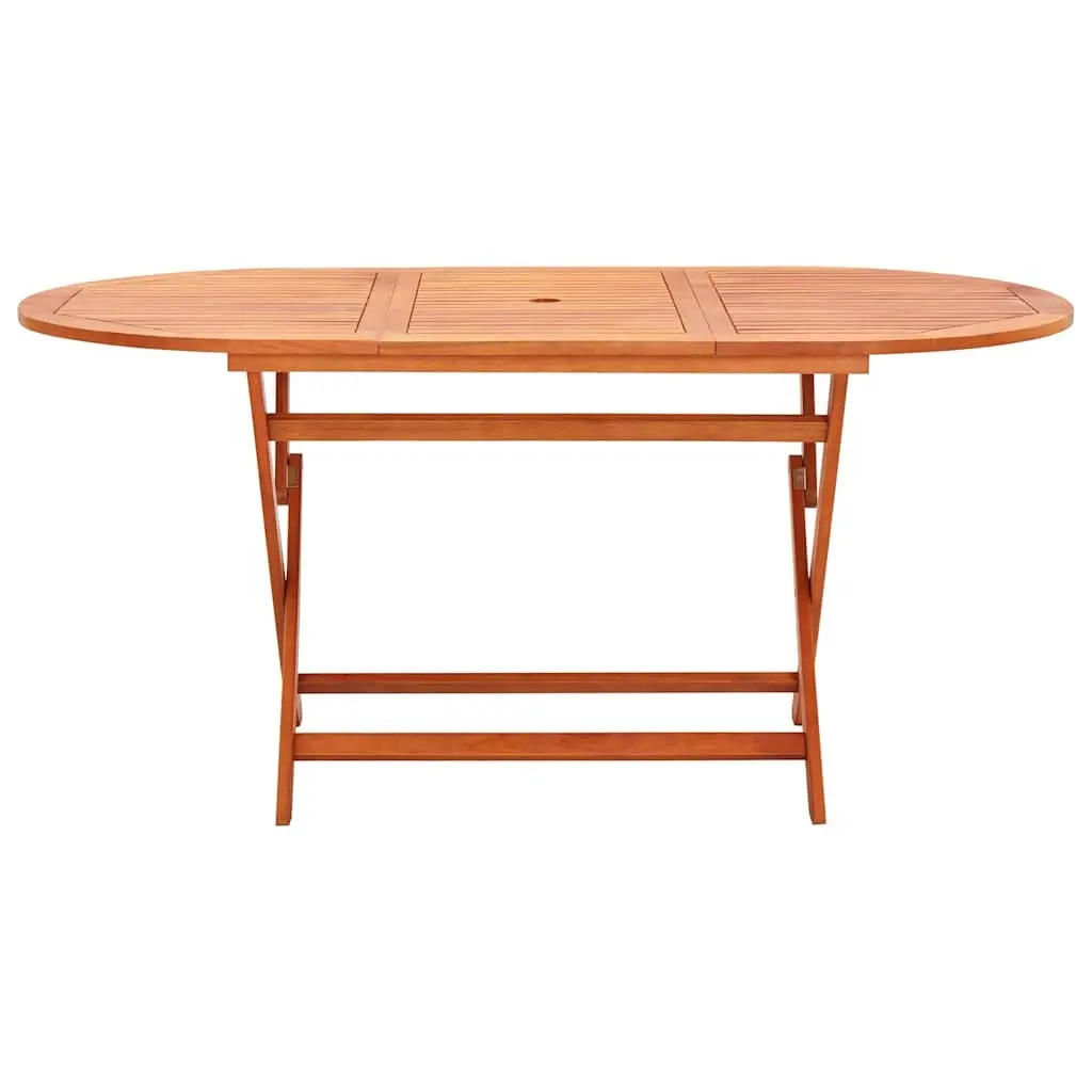 9 Piece Outdoor Dining Set Solid Eucalyptus Wood Textilene Foldable Garden Patio