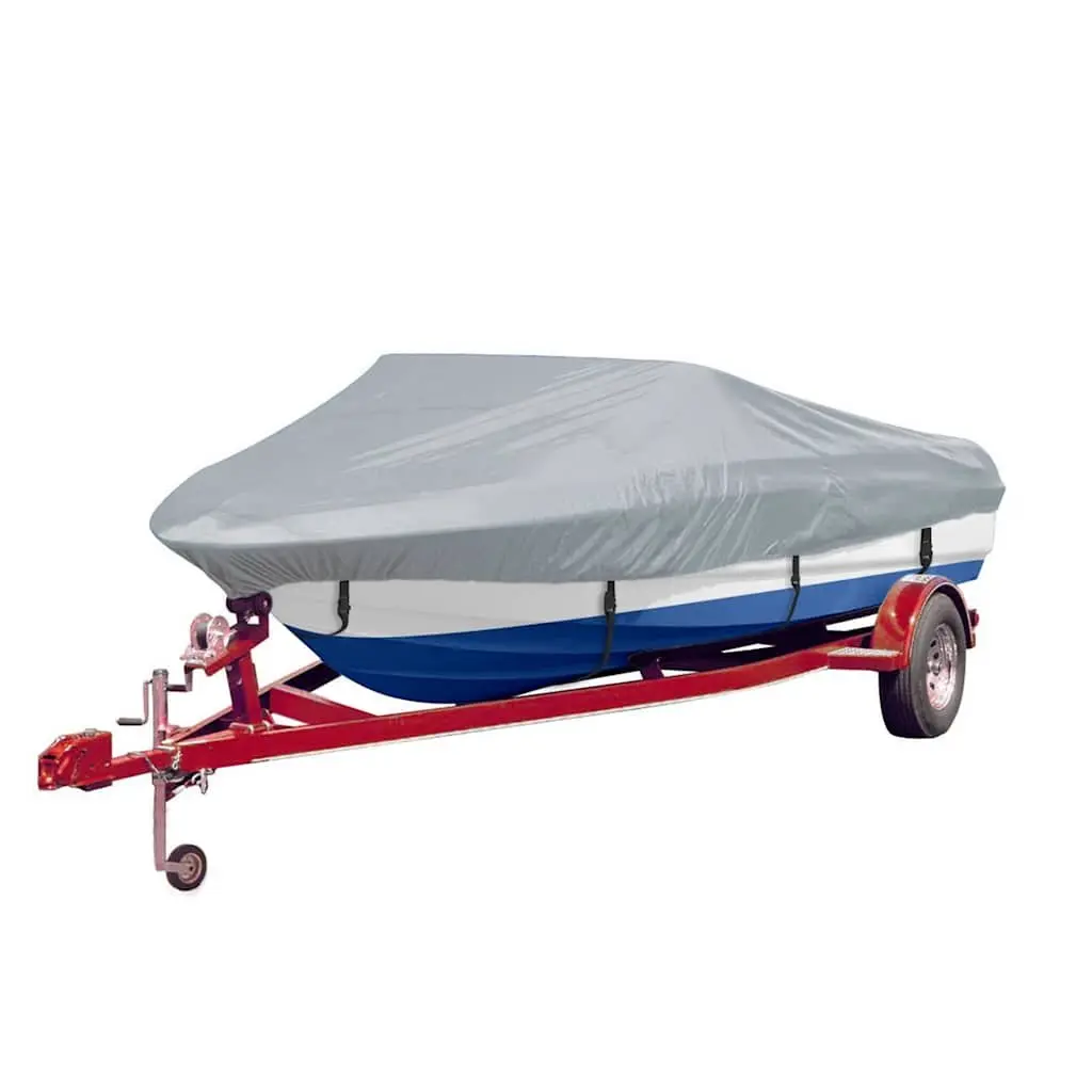 Boat Storage Cover Grey 2 Pieces Heavy Duty Protection Waterproof