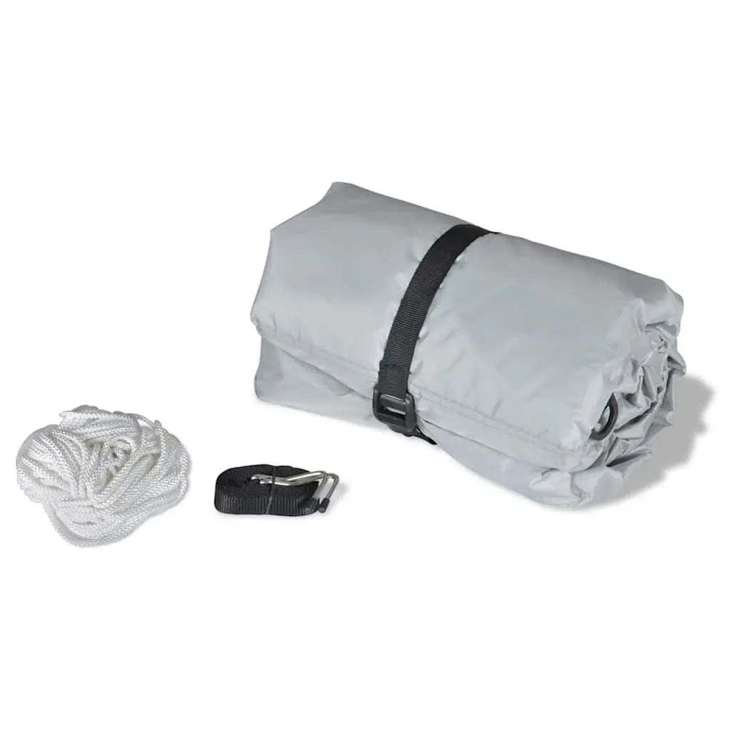 Boat Storage Cover Grey 2 Pieces Heavy Duty Protection Waterproof