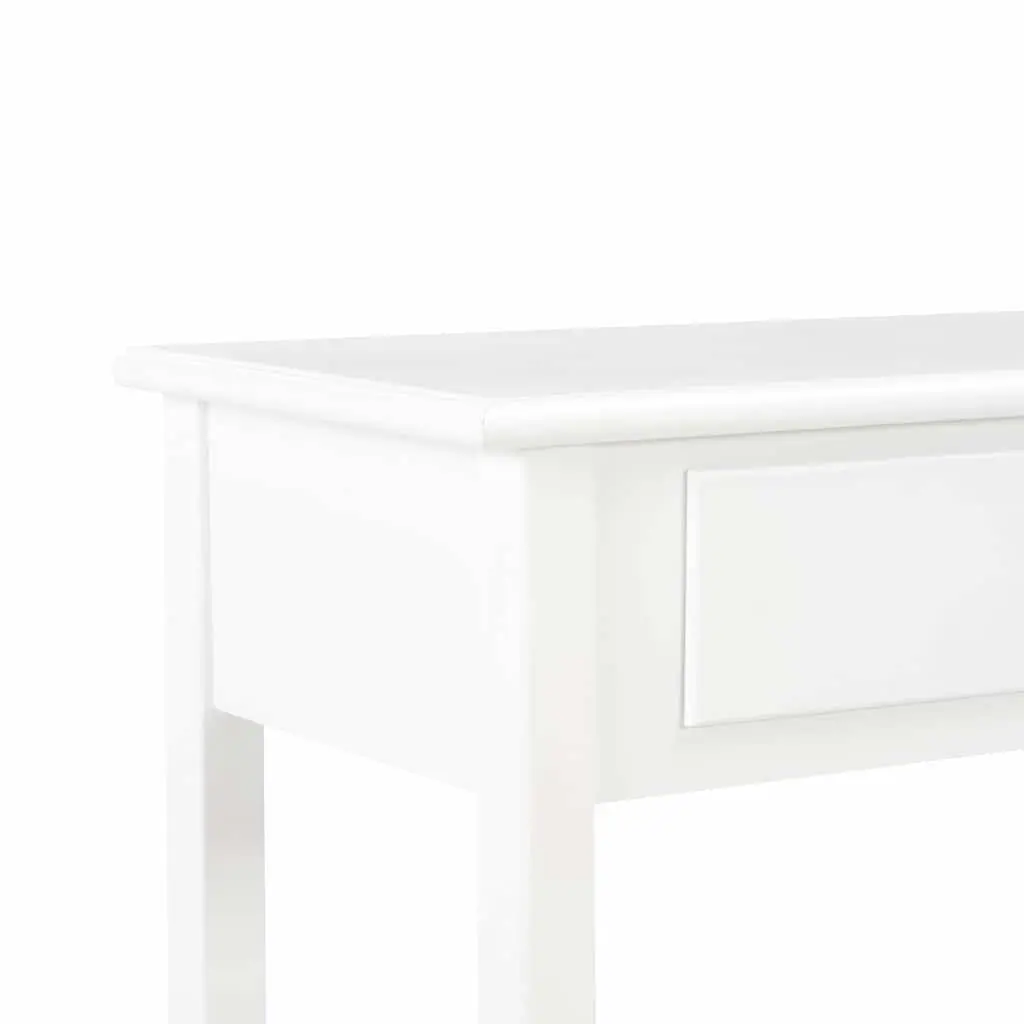 Sideboard White Storage Cabinet 2 Drawers 2 Shelves Living Room Furniture