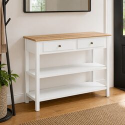 White MDF Storage Cabinet: 110W x 35D x 80H cm
