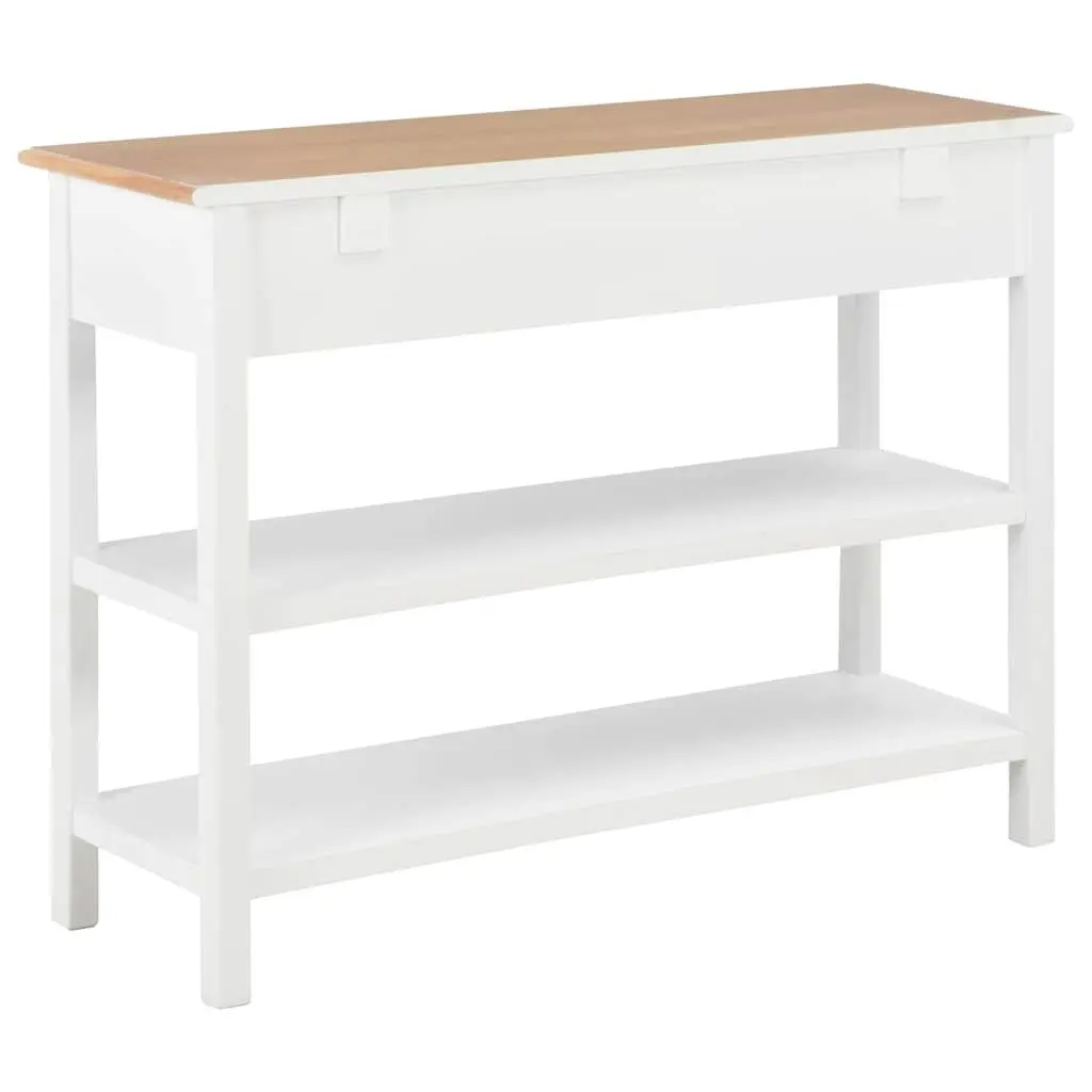 Sideboard White Storage Cabinet 2 Drawers 2 Shelves Home Furniture Organiser