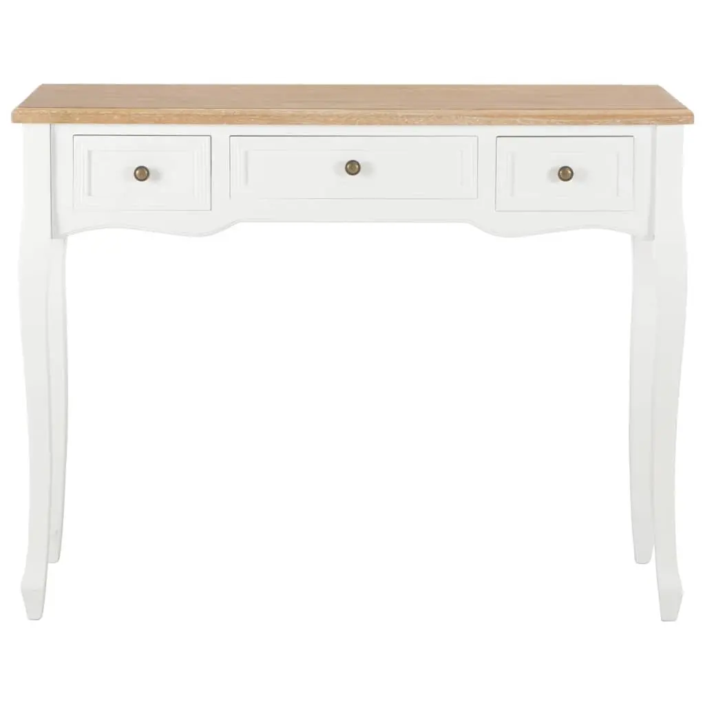 End Table Console Dressing with 3 Drawers White Hallway Living Room Accent