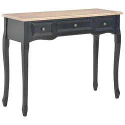 Black Console Dressing Table: Dimensions & Material Facts