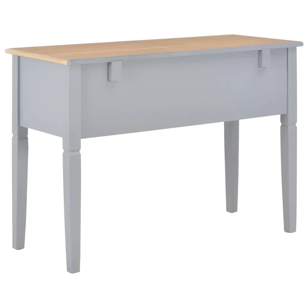 Writing Desk for Office or Study Grey Wood 1095 x 450 x 775 mm