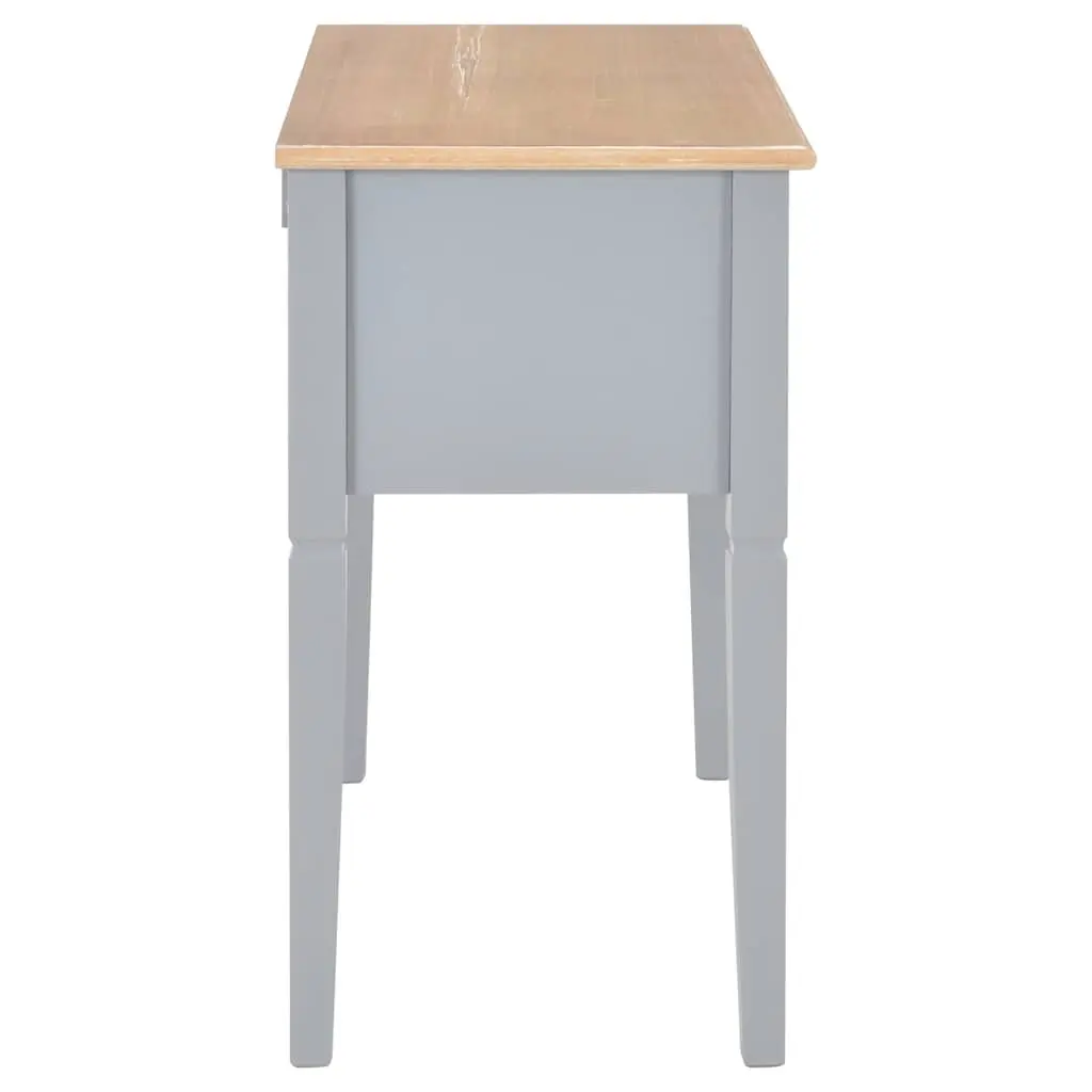 Writing Desk for Office or Study Grey Wood 1095 x 450 x 775 mm