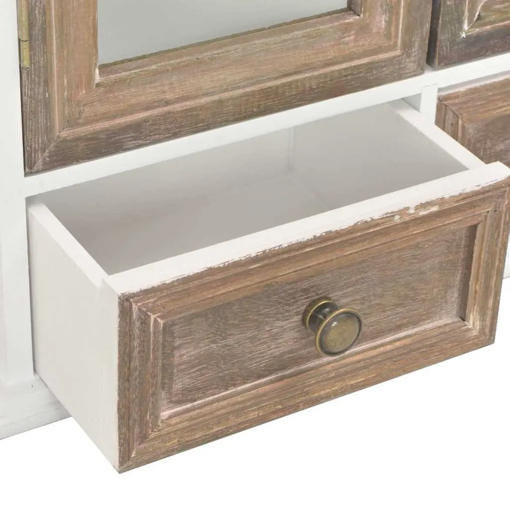 Wall Cabinet White Kitchen Bathroom Living Room Storage Cupboard 49x22x59cm