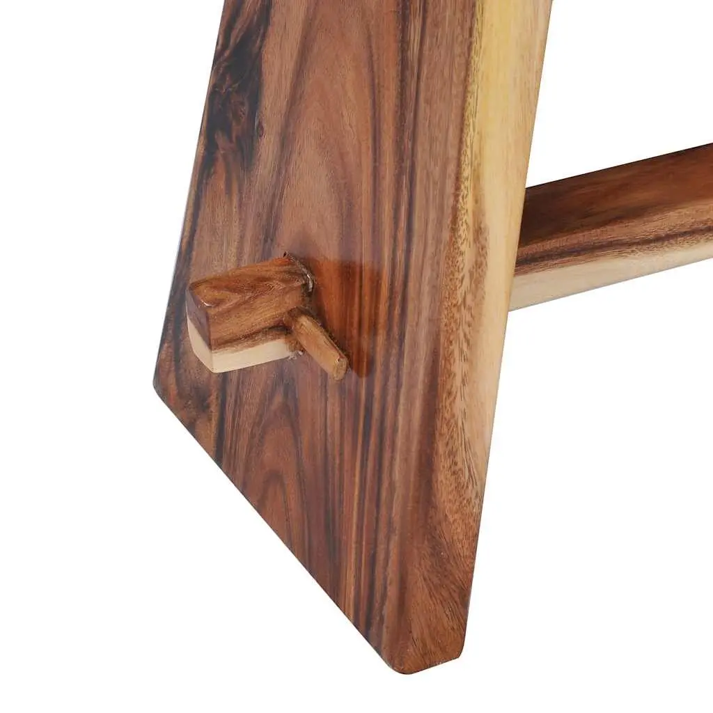 Solid Wood and Polyresin Stool