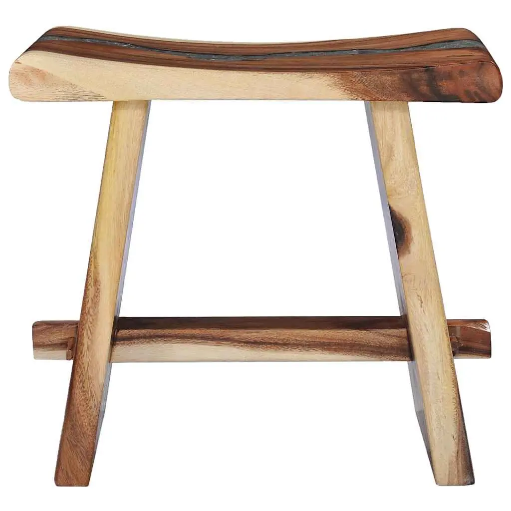 Solid Wood and Polyresin Stool