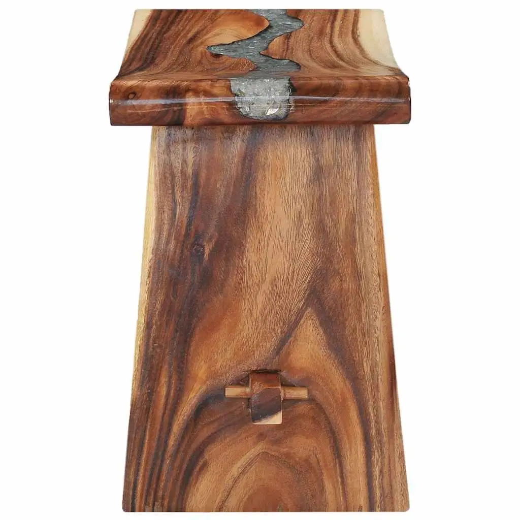 Solid Wood and Polyresin Stool