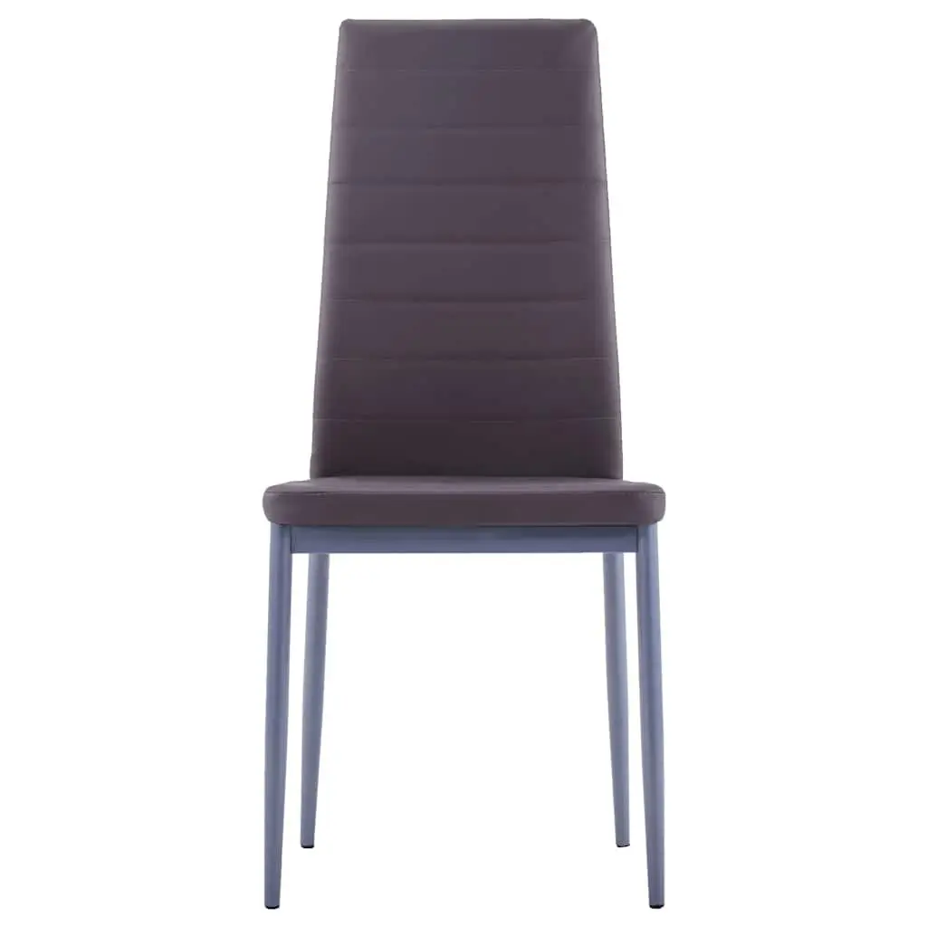 Dining Set 7 Piece Modern Table 6 Chairs Grey Kitchen Dining Room