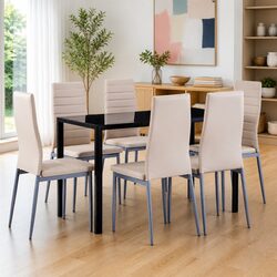 7-Piece Dining Set: Table and Chairs Specifications
