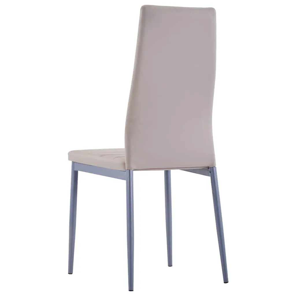 Dining Set 7 Pieces Table and Chairs Modern Kitchen Furniture Beige
