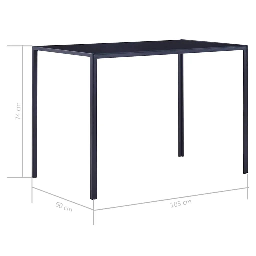 Dining Set 5 Piece Modern Table Chairs Kitchen Furniture Blue Glass Top