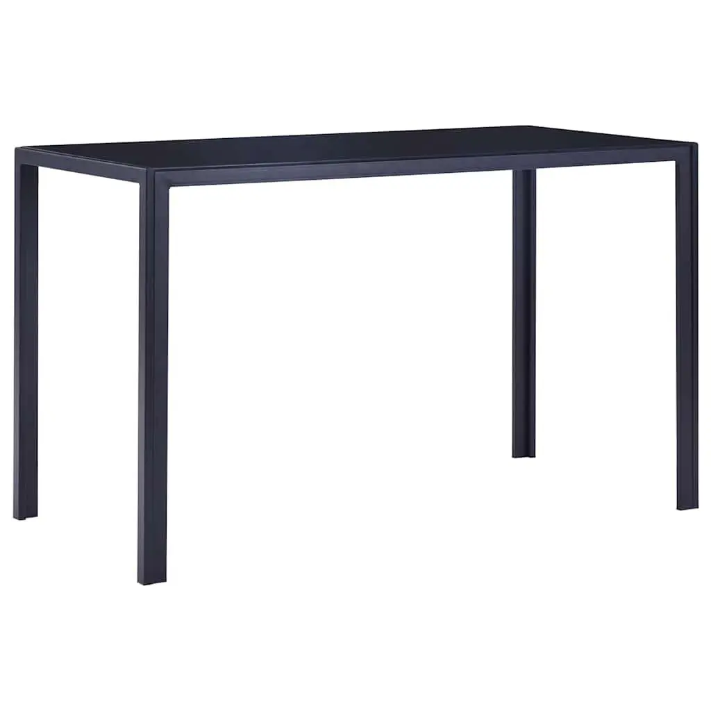 Dining Table Set 7 Piece Modern Kitchen Furniture with 6 Chairs Blue