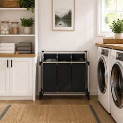 Laundry Sorter - Specs Include 3 Bags, Steel Frame