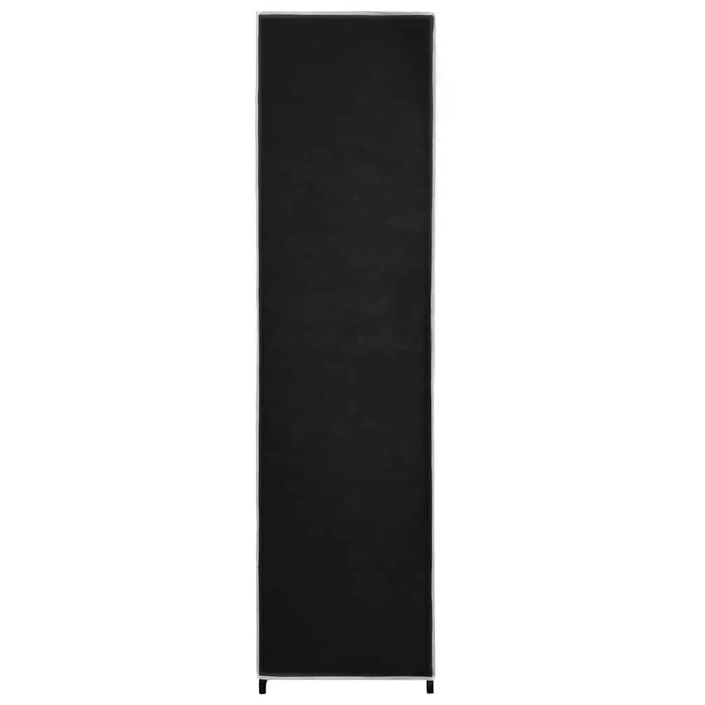 Wardrobe Storage Cabinet for Clothes Organiser Black 175x45x170cm