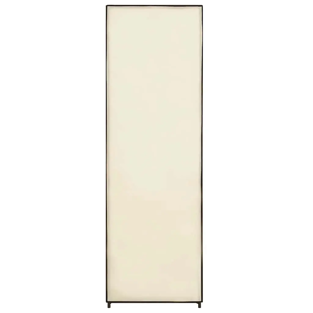 Fabric Wardrobe Cream Portable Closet Storage Cabinet Bedroom 87 x 49 x 159 cm
