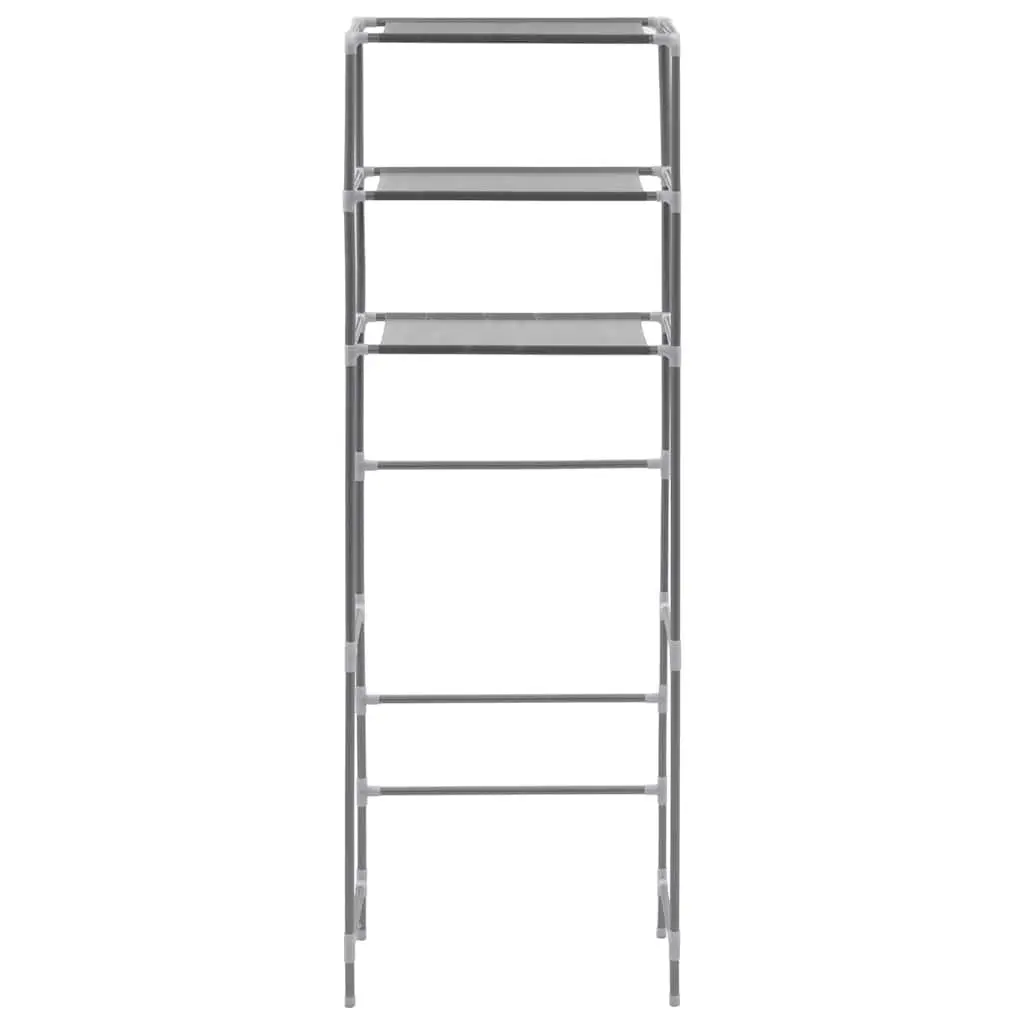 3-Tier Bathroom Organiser Shelf Over Toilet Storage Rack Silver Space Saving