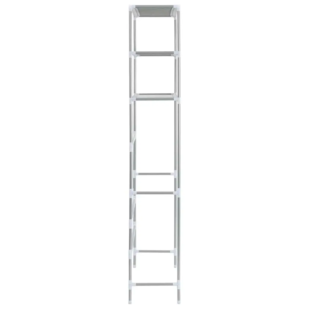 3-Tier Storage Rack Over Laundry Machine Bathroom Organiser Silver 69x28x169cm