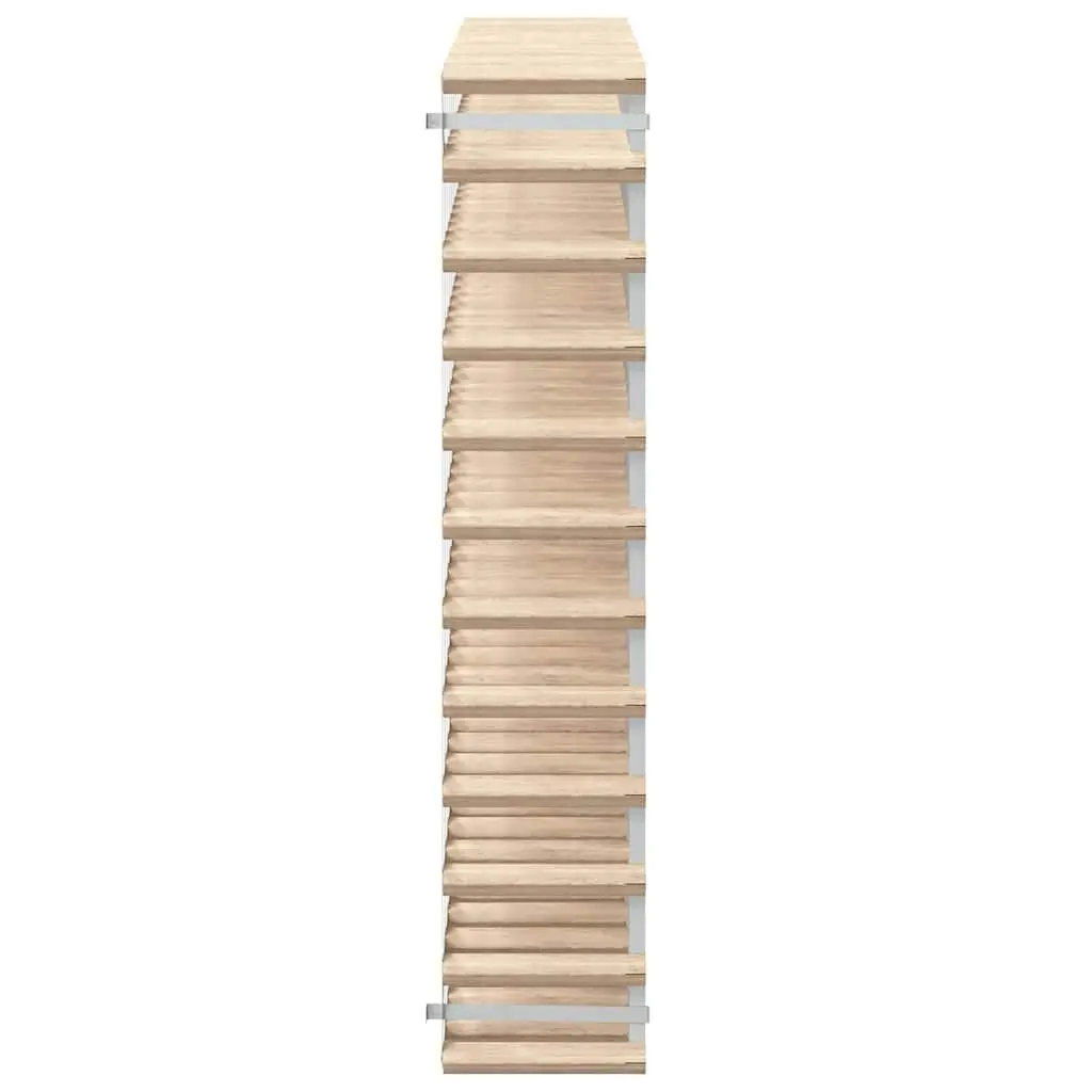 Beige Wooden 120 Bottle Wine Rack