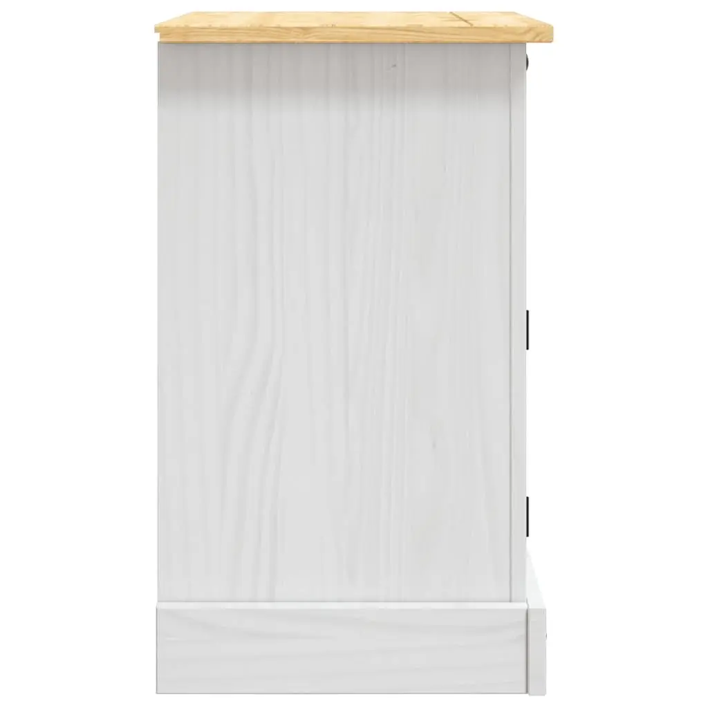 Bedside Cabinet for Bedroom White Wooden Nightstand with Drawer