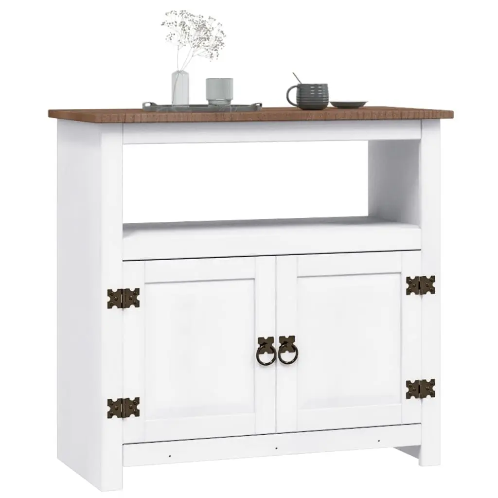 TV Cabinet White Mexican Style Living Room Entertainment Unit Storage Furniture