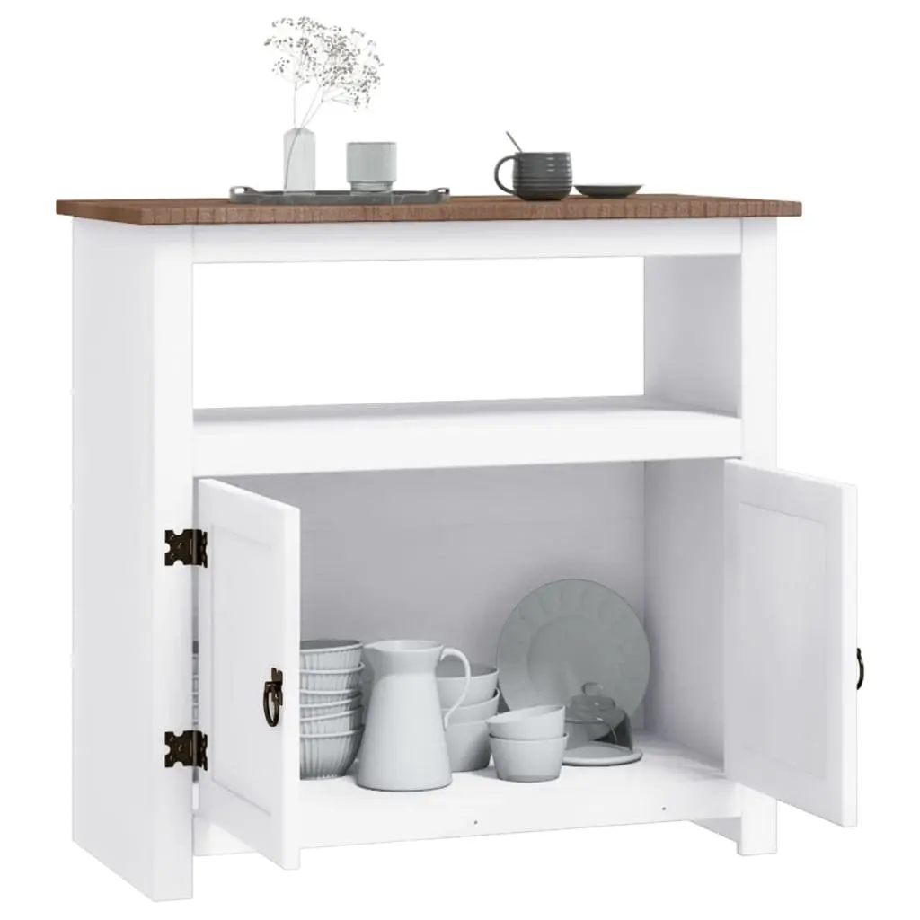 TV Cabinet White Mexican Style Living Room Entertainment Unit Storage Furniture