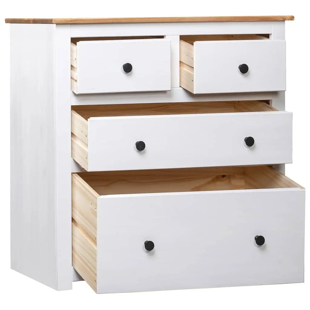 White Wooden Sideboard Storage Cabinet for Home 80W x 40D x 83H cm