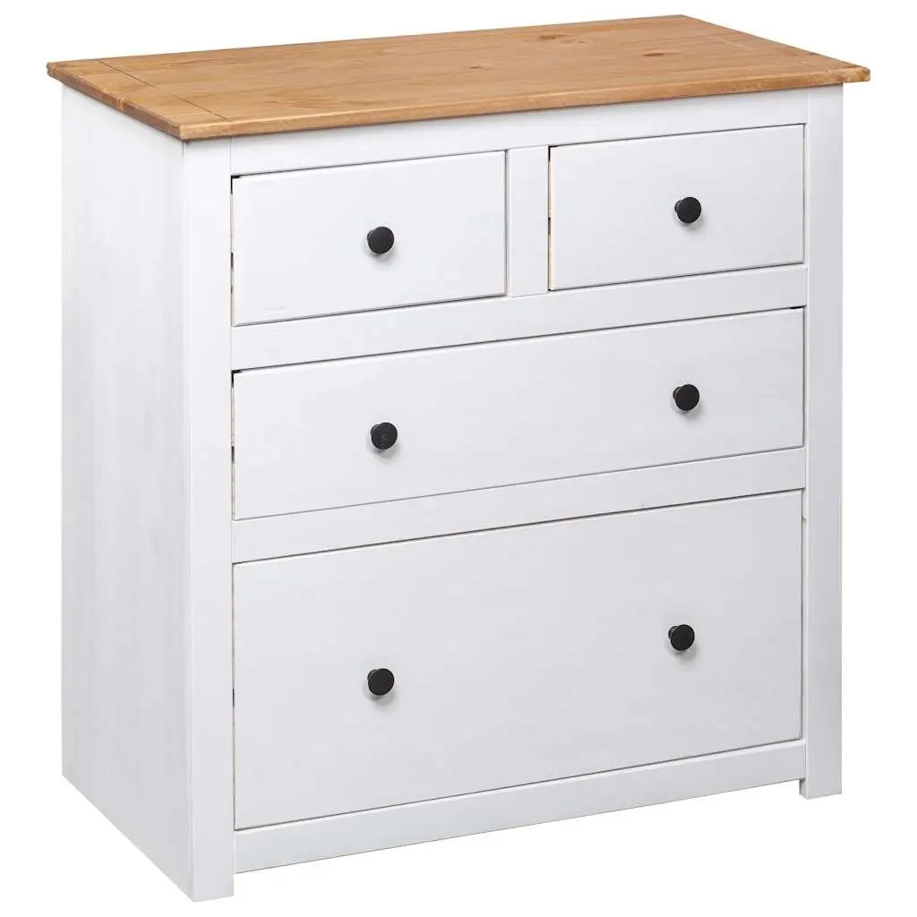 White Wooden Sideboard Storage Cabinet for Home 80W x 40D x 83H cm