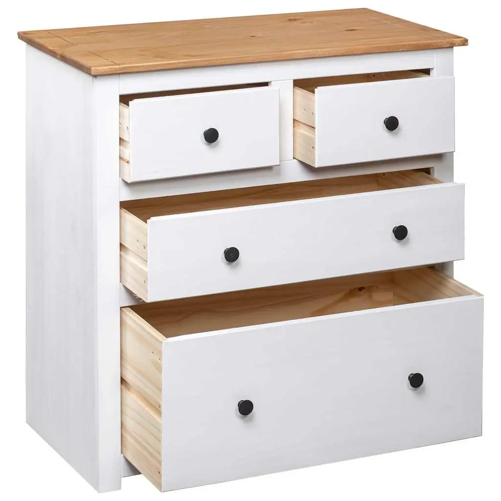 White Wooden Sideboard Storage Cabinet for Home 80W x 40D x 83H cm