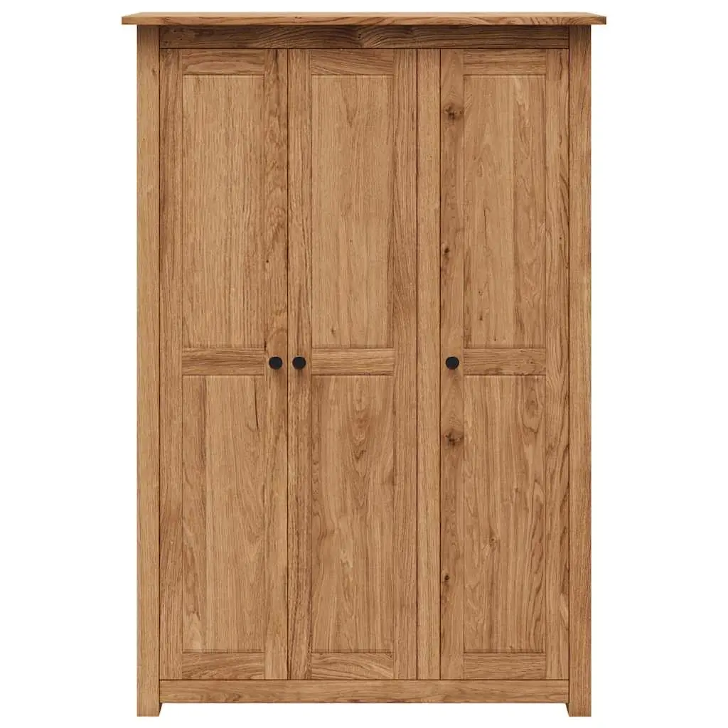 3-Door Wardrobe 118x50x171.5 cm Storage Cabinet Cupboard Bedroom Furniture Brown