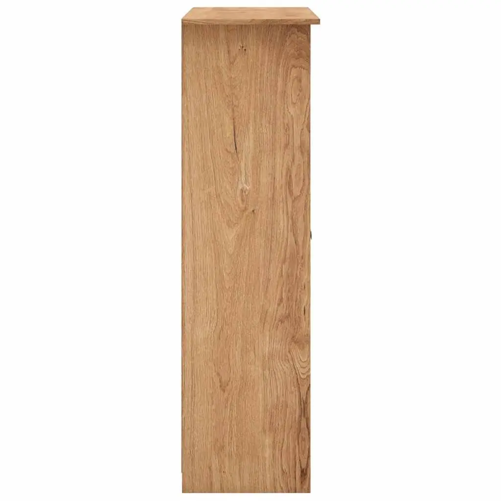 3-Door Wardrobe 118x50x171.5 cm Storage Cabinet Cupboard Bedroom Furniture Brown
