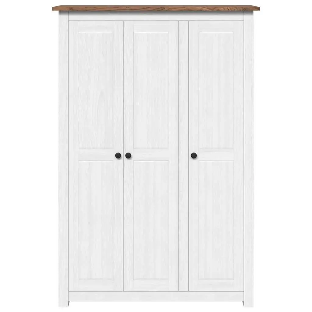 3-Door Wardrobe White Storage Cabinet Bedroom Furniture 118 x 50 x 171.5 cm