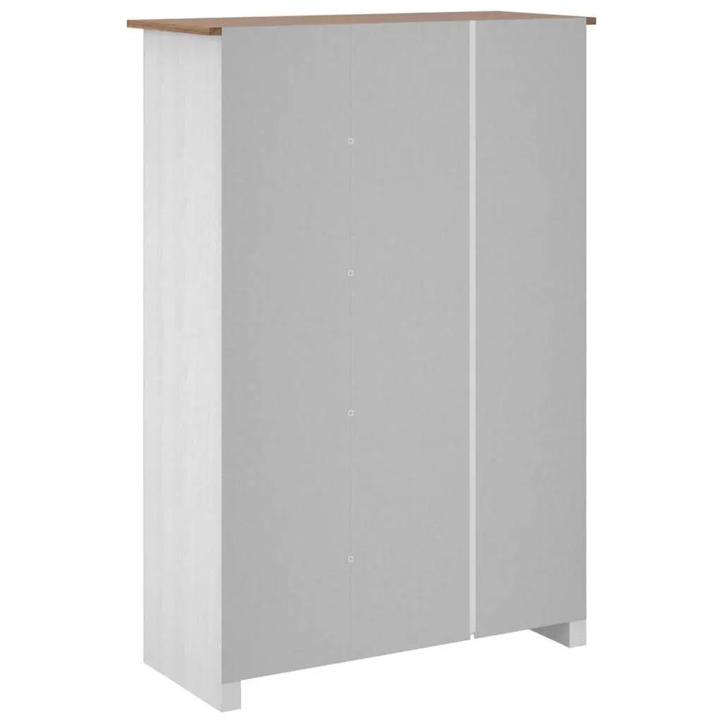 3-Door Wardrobe White Storage Cabinet Bedroom Furniture 118 x 50 x 171.5 cm