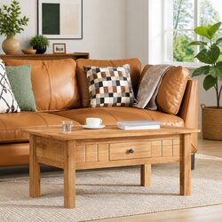 Dimensions: 100x60x43.5 cm Solid Pine Coffee Table
