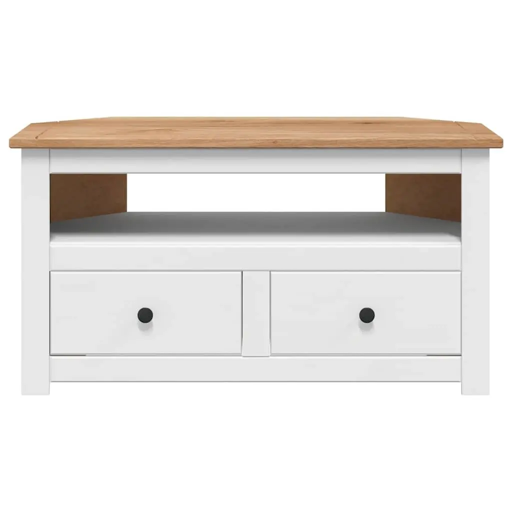 Corner TV Cabinet White Modern Living Room 93 x 49 x 49 cm