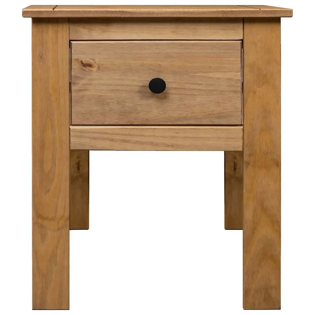 Bedside Cabinet 46x40x57cm Brown Pine Nightstand Storage Drawer Bedroom Table