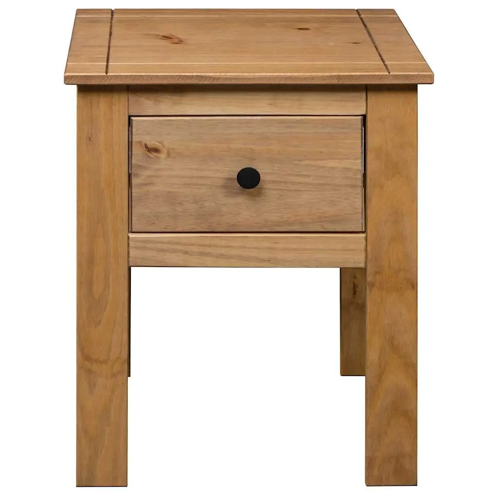 Bedside Cabinet 46x40x57cm Brown Pine Nightstand Storage Drawer Bedroom Table