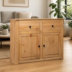 Solid Pinewood Sideboard Dimensions 93x40x80 cm