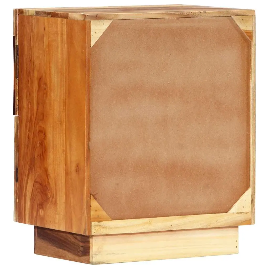 Bedside Cabinet 40x30x50 cm Reclaimed Wood Nightstand with 2 Drawers Brown
