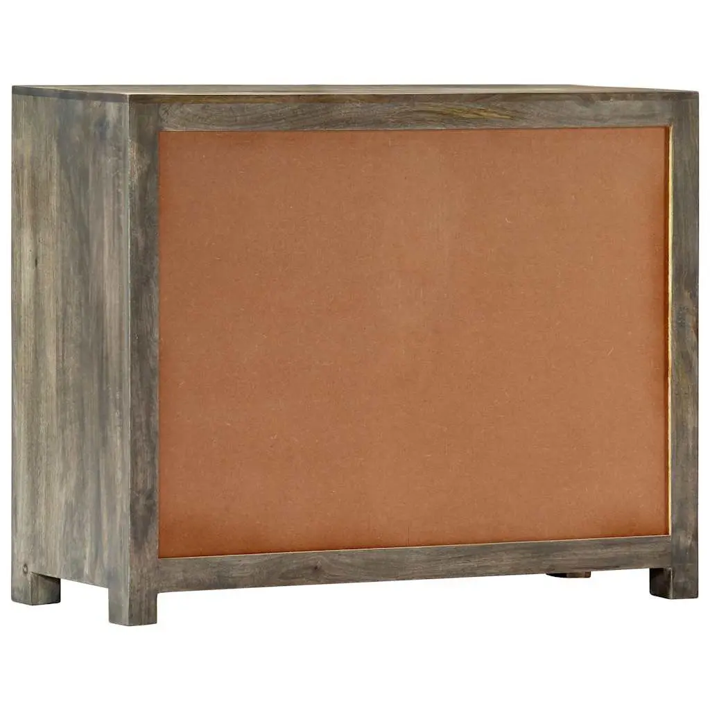 Solid Mango Wood Side Cabinet with Drawers