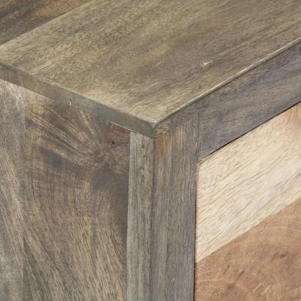 Solid Mango Wood Side Cabinet with Drawers