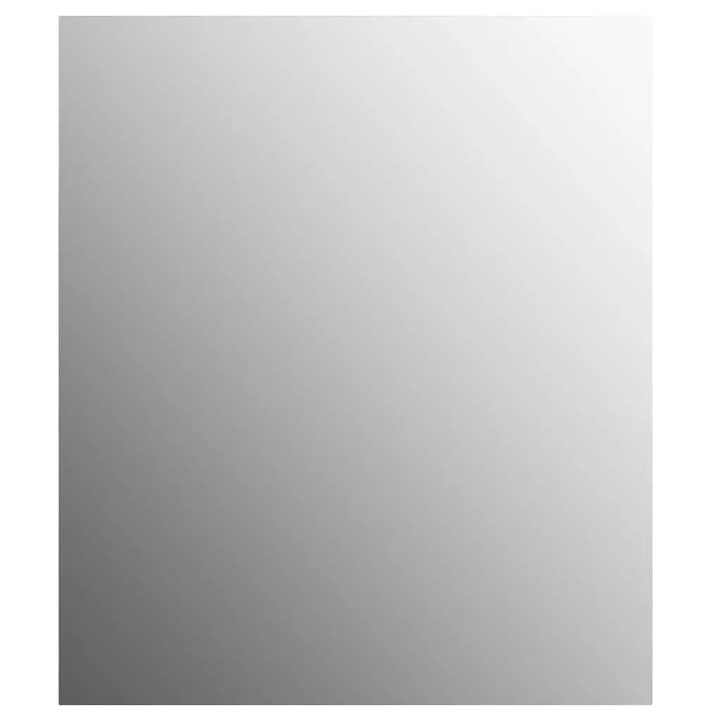 Frameless Wall Mirror 70x50 cm Silver Glass