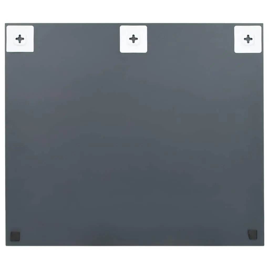 Frameless Wall Mirror 70x50 cm Silver Glass