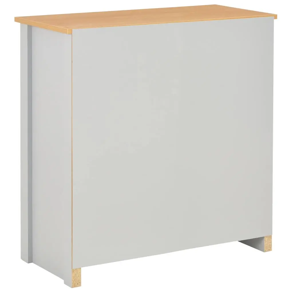 Sideboard Cabinet Grey Storage Buffet with Drawers Doors Living Room Hallway