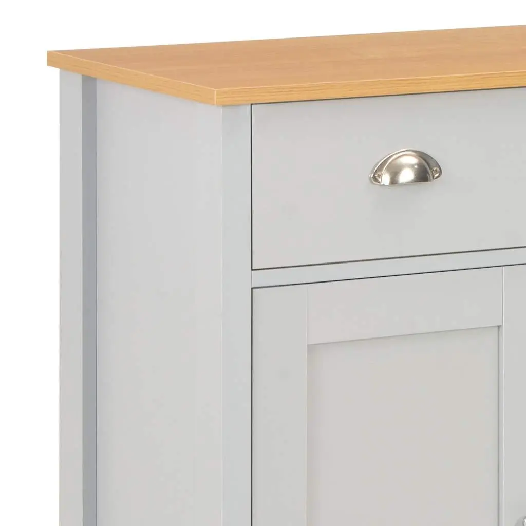 Sideboard Cabinet Grey Storage Buffet with Drawers Doors Living Room Hallway